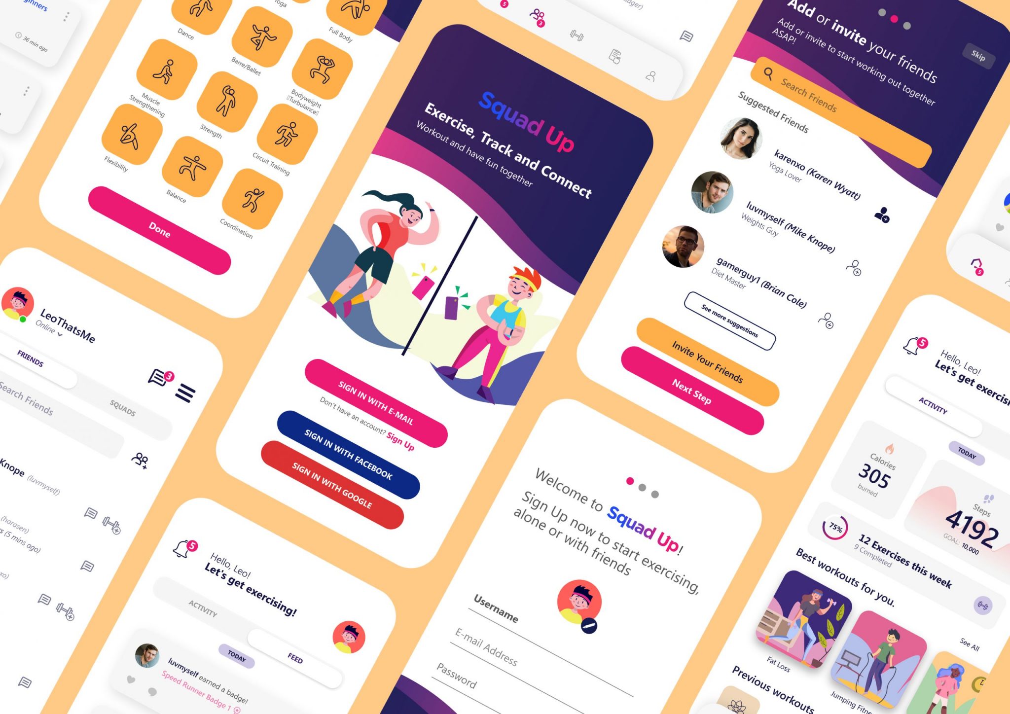 Cover-SquadUp Squad Up | UX UI Design